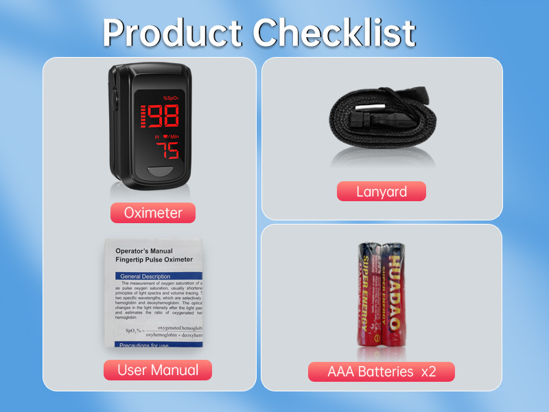 oxygen meter finger pulse oximeter