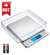 Olipiter Digital Kitchen Scale, 500g/0.01g Cooking Food Scale, Mini Pocket Jewelry Scale with Bac...
