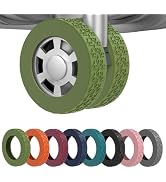 8 Pack Luggage Wheel Covers,Silicone Protective Covers for 2-2.4" Suitcases Spinner Wheel,Upgrade...