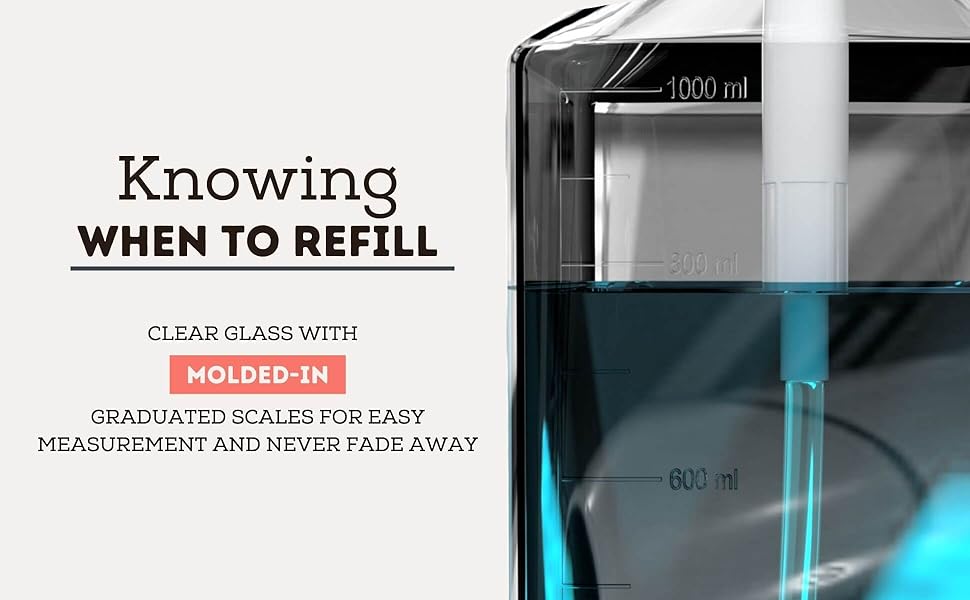 eBun mouthwash decanter for bathroom