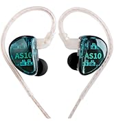 KZ AS10 Monitors Headphone Earbuds 5 Balanced Armature Driver, Noise Cancelling Headphones Wired ...