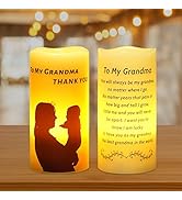 VIODAIM Birthday Mother's Day Gifts for Grandma from Granddaughter or Grandson Engraved I Love Yo...