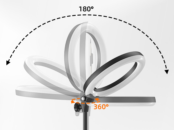 ring light stand selfie lighting desk clip lights video recording laptop ringlight streaming led 