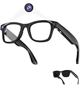 Piluyaa AI Smart Glasses - 800W HD Camera, 1080P Video, Voice Control, Bluetooth/Wi-Fi, 220mAh Fa...