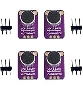 ??4-Pack MAX4466 Electret Microphone Amplifier Modules – Adjustable Gain for Arduino/Embedded Aud...
