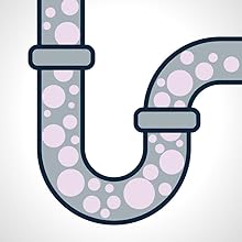 Graphic image of the disposal pods working to clean drain