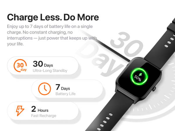 Smart watch -Long battery life.