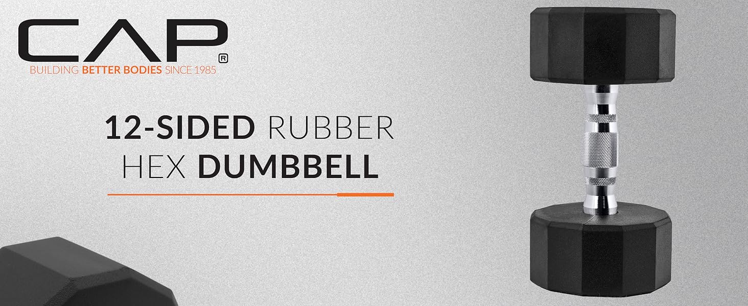 CAP Barbell CAP 12-Sided Coated Dumbbell