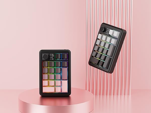 Wireless Retro Mechanical Numpad with Knob