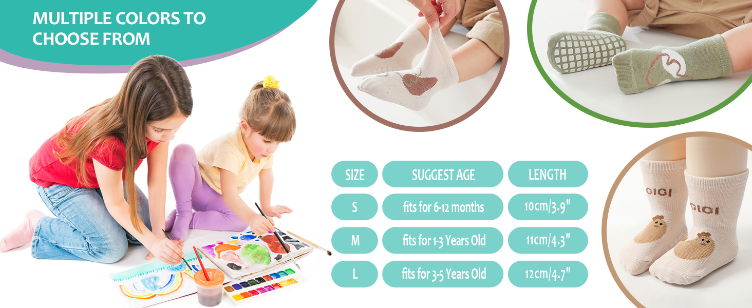 Toddlers No Slip Socks