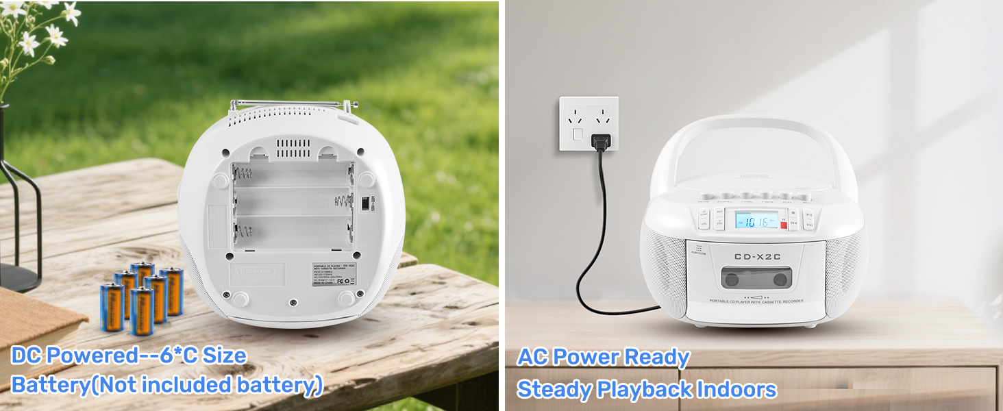 CD and Cassette Player