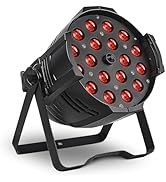 SHEHDS LED Par Lights 18x18W Zoom(14-45 Degree)/Wash/Strobe Effect Stage Light RGBWAP 6IN1 Upligh...