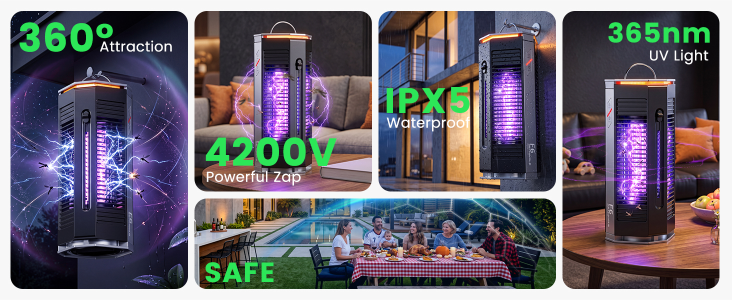 Bug Zapper for Indoor &amp;amp; Outdoor Use