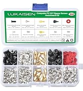 350PCS Computer Screws Motherboard Standoffs Assortment Kit for Universal Motherboard - 6-32 Male...