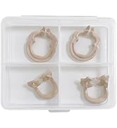4-Piece Dental Rubber Dam Clamps Set, Hard Resin Material, Includes Anterior and Posterior Rubber...