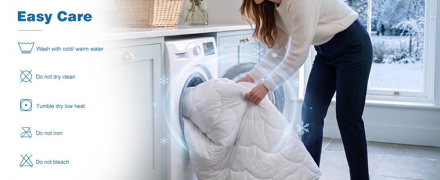 Machine Wash Cold Tumble Dry Low Heat Do Not Dry Clean Do Not Iron Do Not Bleach
