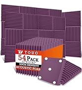TOUO 54 Pack Acoustic Panels – Sound Proof Foam Panels for Wall 12