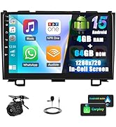 SIXTOP 4G+64G Android Car Stereo Radio for Honda CRV 2007-2011 Wireless CarPlay Android Auto Blue...