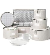 storageLAB China Storage Containers, Containers for Organizing, Hard Shell Case, Felt Plate Divid...