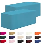 CXPSINC 2 Pack Fitted Table Clothes-48 x 24 Inch Rectangle Tablecloths for 4 Foot Tables, Washabl...
