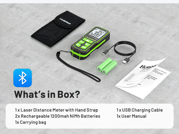 laser tape measure with level