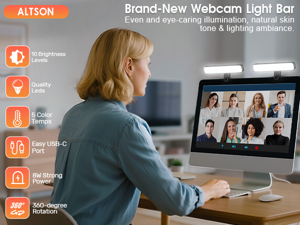 video conference light bar