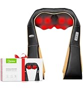 cotsoco Neck Massager, Shiatsu Neck and Back Massager with Heat for Pain Relief, Deep Tissue 3D K...