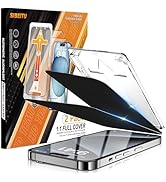SIBEITU 2-Pack for iPhone 15 Pro Max Privacy Screen Protector, [Auto Alignment Kit] 6.7 Inch 25° ...