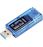 MakerHawk USB 3.0 Tester, USB Power Meter, 3.7-30V 0-4A Voltage Tester Multimeter, USB Current Me...