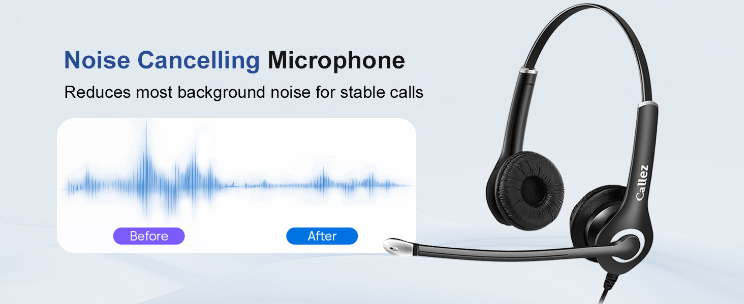 Noise Cancelling headset 3.5mm usbc typec