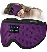 LC-dolida Bluetooth Sleep Mask,Wireless Bluetooth Sleep Mask,Sleep Headphones,Ideal for Travel,Ni...