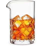Final Touch Large Yarai Cocktail Mixing Glass – 20.2 oz / 600 ml Thick-Walled Stirring Pitcher wi...