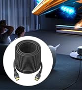 HXRKDEV 4K HDMI Cable 100Ft, Ultra High Speed HDMI Cable 2.0 Cord Braided (18Gbps), 4K@60Hz, Gold...