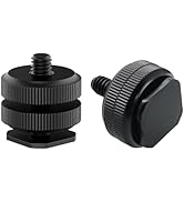 Camera Hot Shoe Mount(2 pack) to 1/4