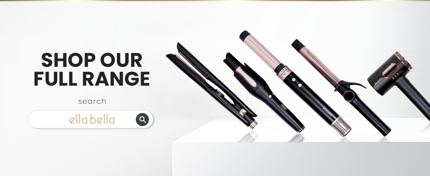 ELLA BELLA Ceramic Flat Iron Hair Straightener Professional Straightening Iron Digital Display