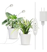 SGLEDs Grow Lights for Indoor Plant Growing, 2 Lamp Heads One Plug LED Clip Plant Light, 4000K Fu...