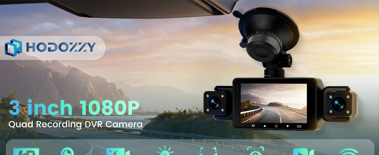 Dash Cam Front and Inside