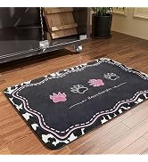 MontVoo-Pet Feeding Mat-Absorbent Cat &amp; Dog Food Mat-Dog Mat for Food and Water Bowl-No Watermark...