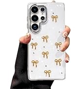 EYZUTAK Case for Samsung Galaxy S26 Ultra, Bling Glitter 3D Bowknot Phone Case Cute Sparkly Cryst...