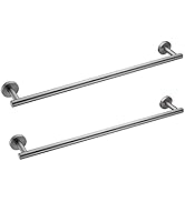 Cilee 2 Pieces Grey Bathroom Towel Bar, 24 Inch Double Towel Racks,Bathroom Towel Holder Towel Ba...