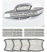 AOCISKA 10 Pieces Bling Car Door Handle Protector,Bling Car Door Handle Stickers,Universal Car Ha...