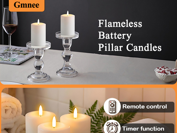 flameless candles for table centerpiece