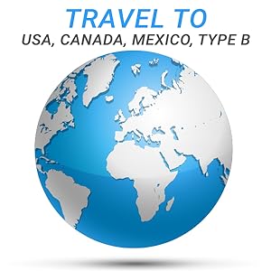 Travel from EU to US, Mexico, Canada and all type B outlet types