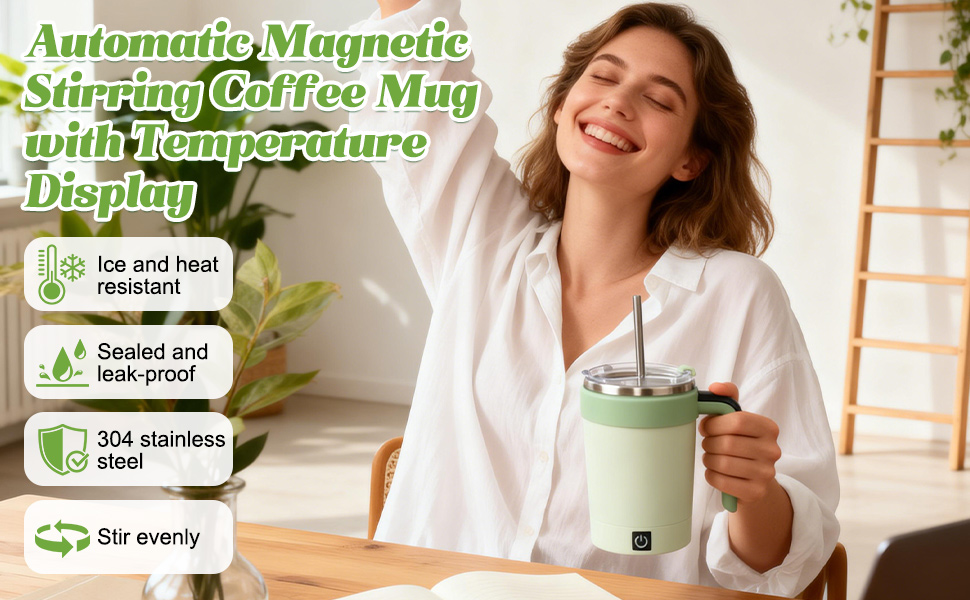 Automatic Magnetic Stirring Coffee Mug