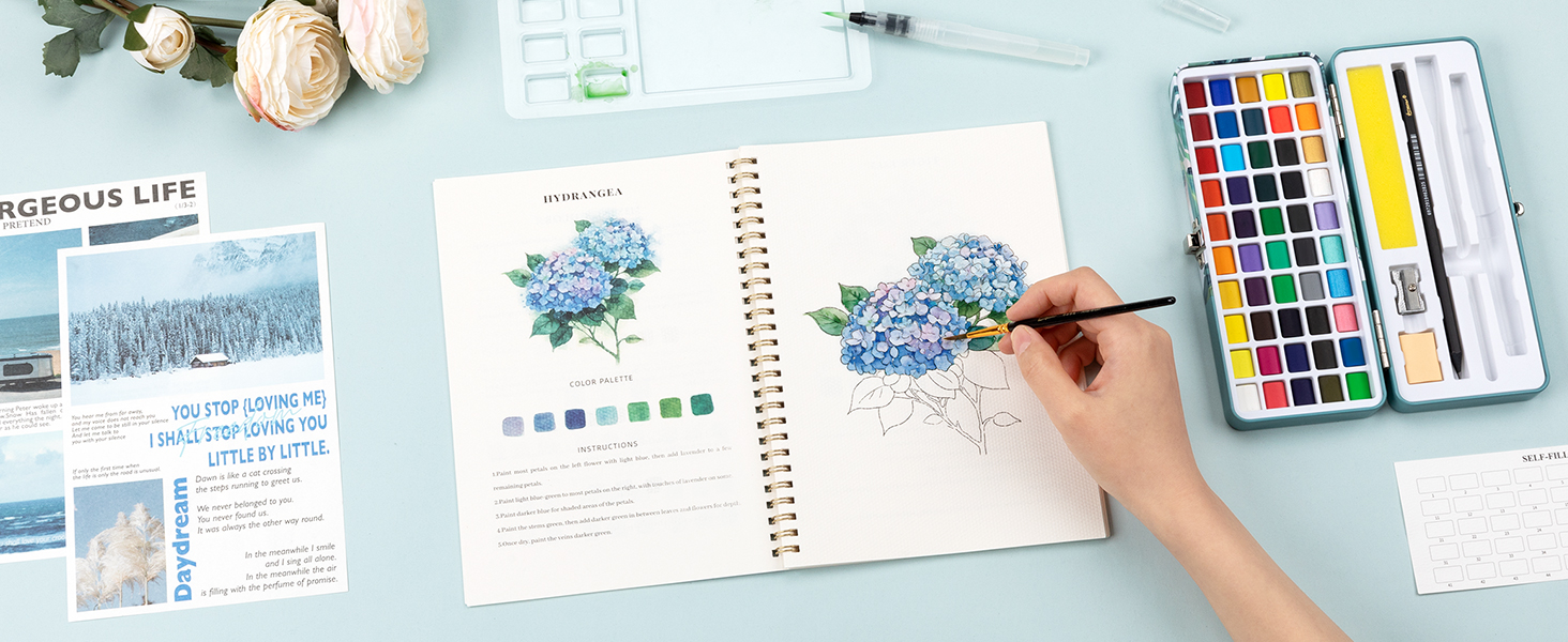 watercolor workbook for adults