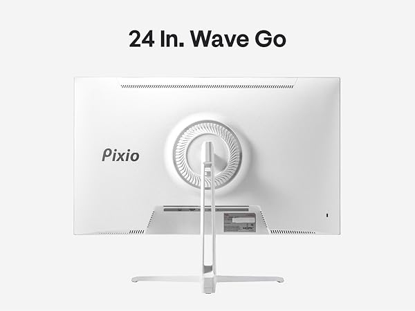 Pixio PX246 Wave White 24 inch 120Hz Refresh Rate FHD 1080p Resolution IPS Panel 4ms GTG Response Ti...