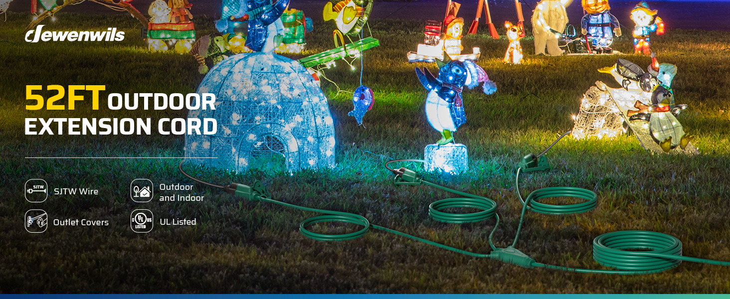 25 FT Outdoor Extension Cord