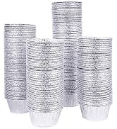 Kingrol 300 Pack Aluminum Foil Ramekins, 4 oz Disposable Baking Cups for Tart, Cupcake, Souffle, ...