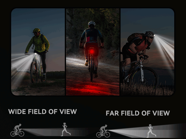 Victagen Bike Lights 900 Lumens Bike Lights for Night Riding, Super Bright Bike Light Front and Back