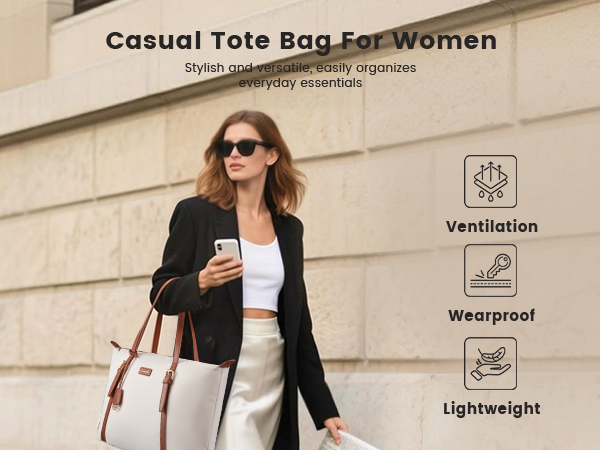 LOVEVOOK Laptop Tote Bag for Women Work 15.6 Inch Large Computer Purse Tote Bags for Teacher Nurse